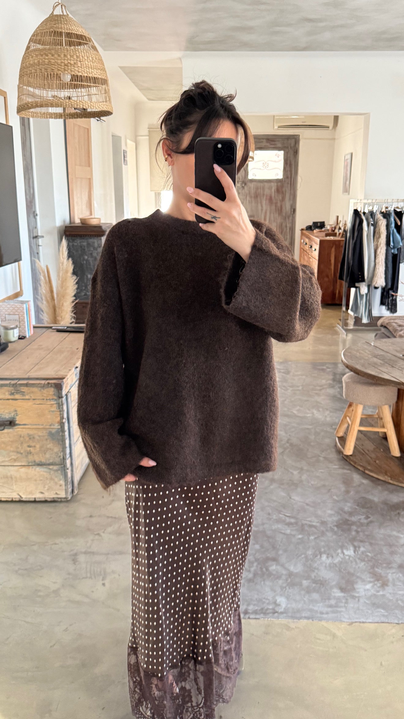 PULL OVERSIZE CHOCO