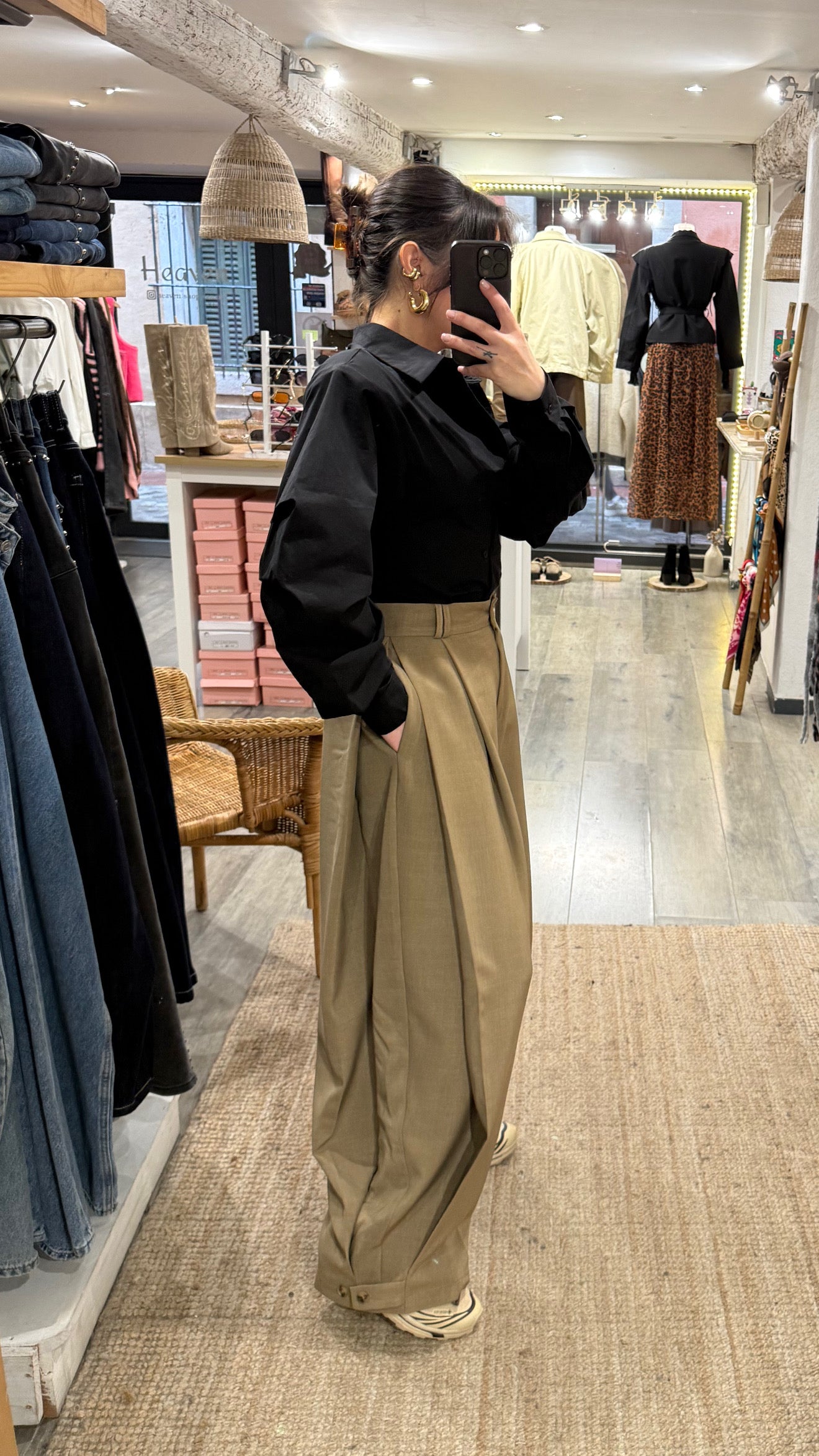 PANTALON CAMEL LARGE