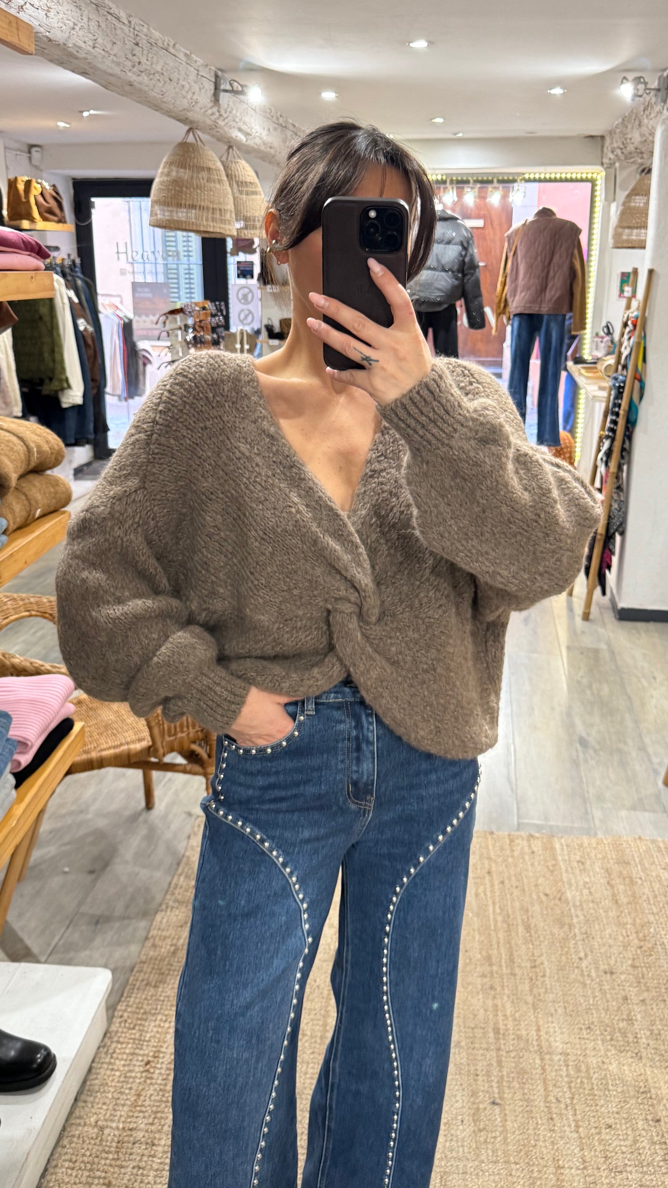 PULL CACHE CŒUR CHOCO