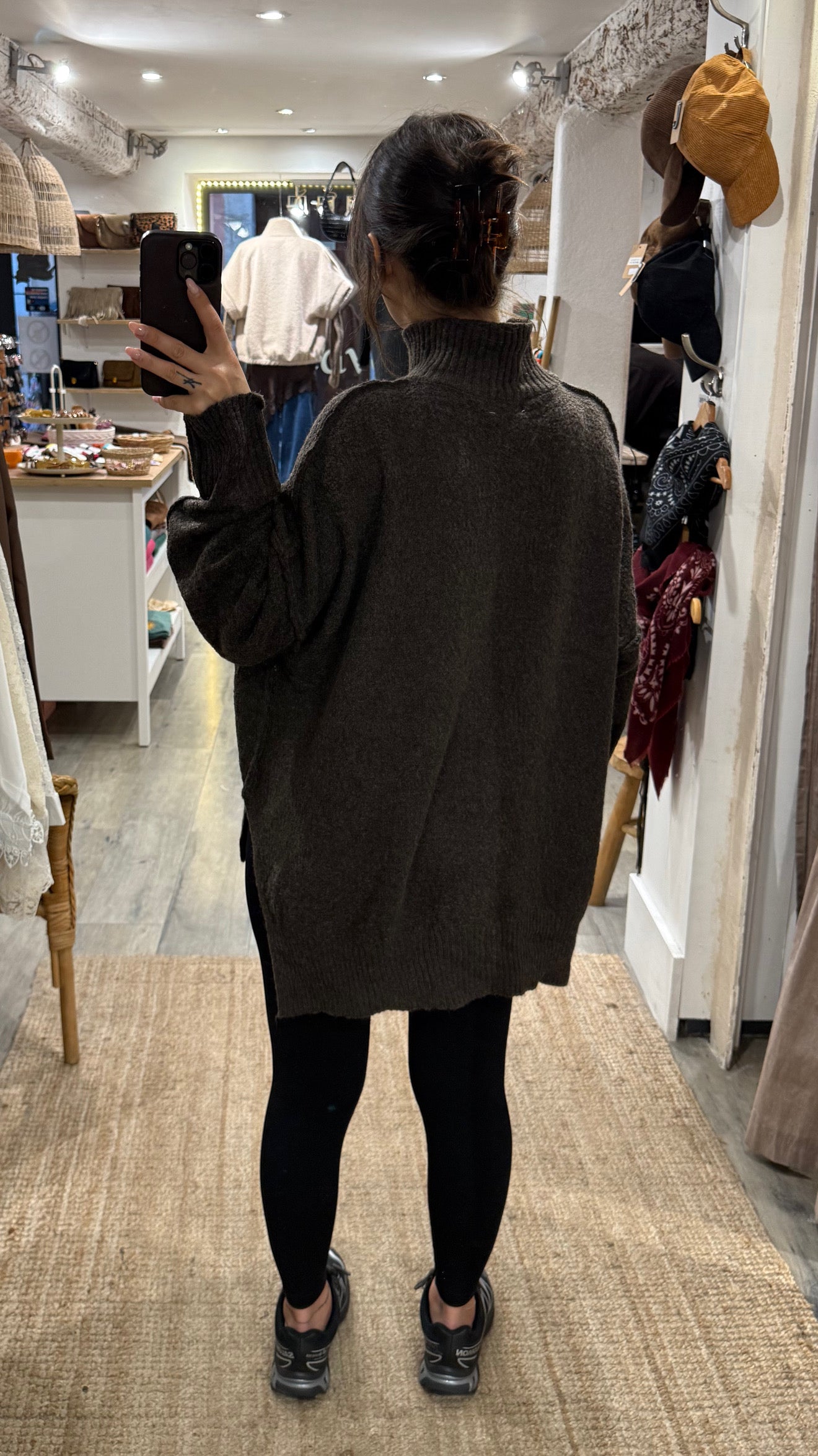 PULL TOUT DOUX COL CHEMINÉ CHOCO