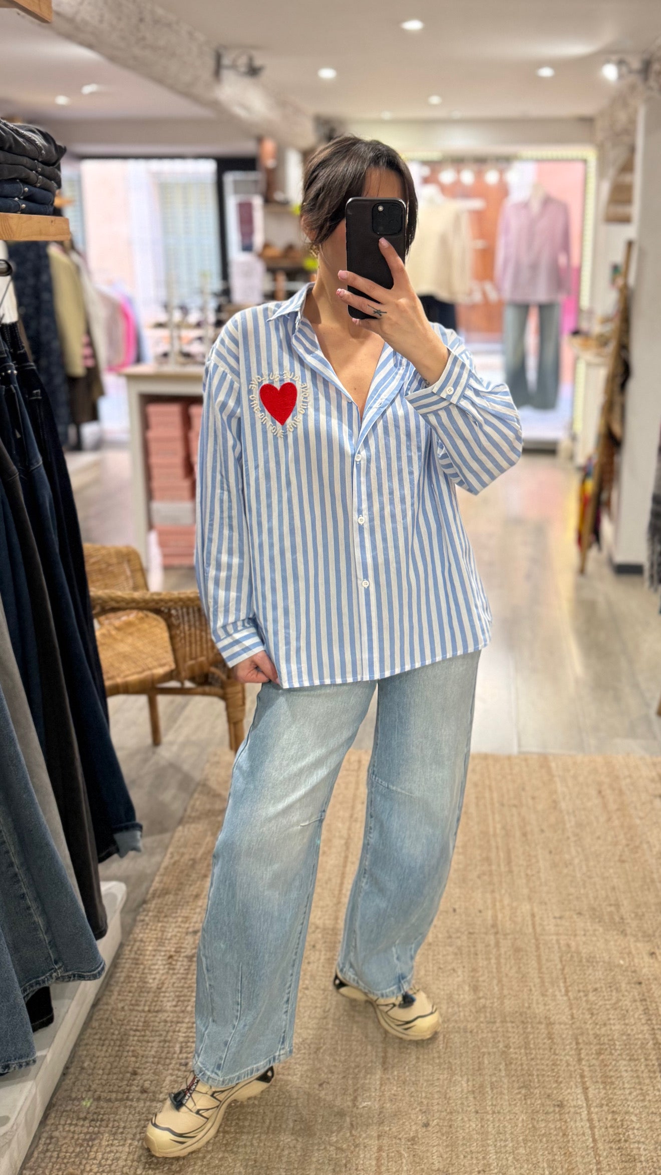 CHEMISE RAYURES « QUE DU LOVE »