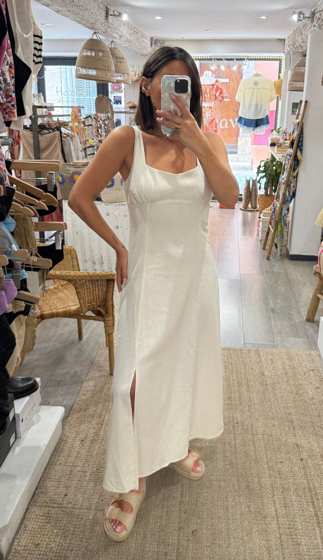 ROBE BEIGE LIN