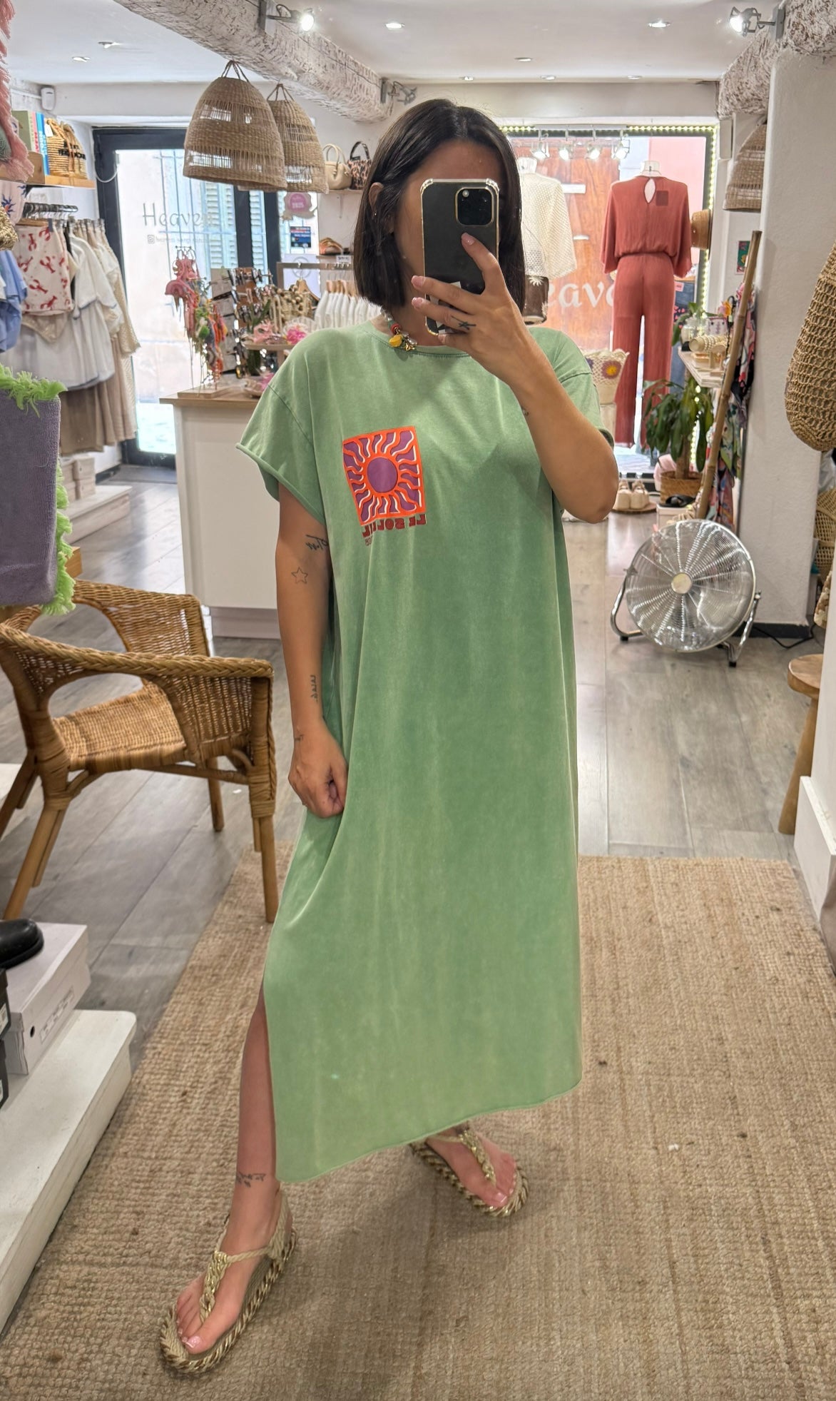 ROBE SOLEIL VERTE