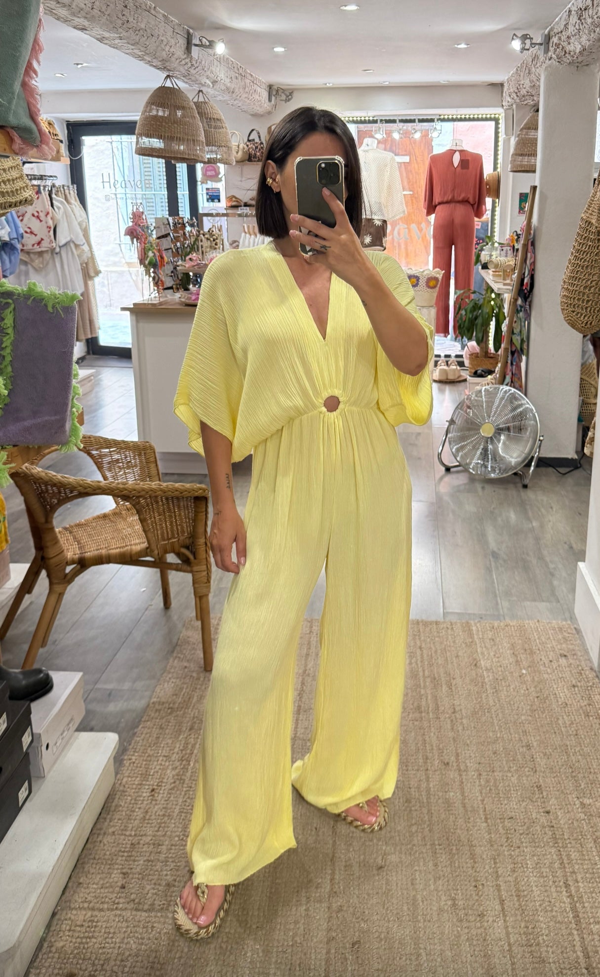 COMBINAISON JAUNE IRISÉ