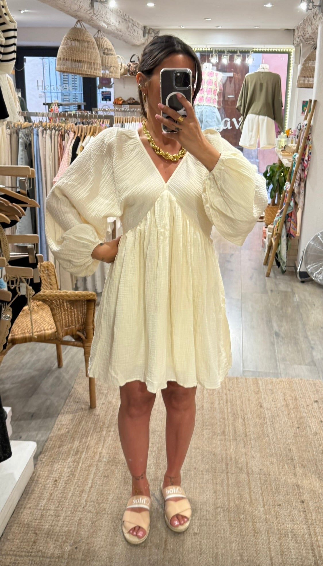 ROBE GAZE DE COTON