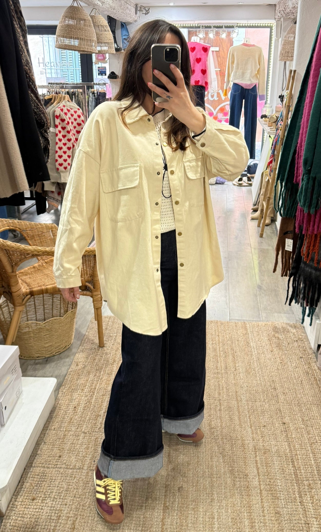 SURCHEMISE BEIGE JEANS