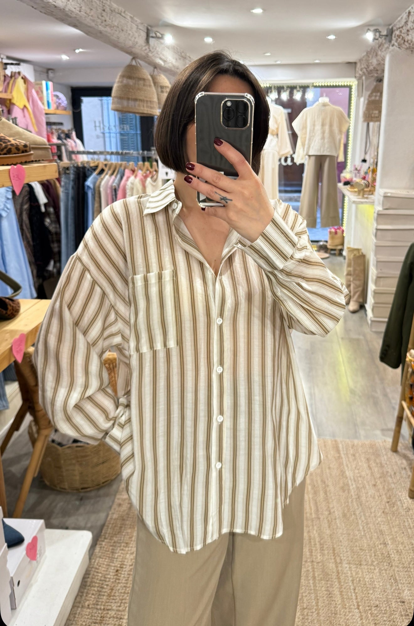 CHEMISE OVERSIZE RAYURES