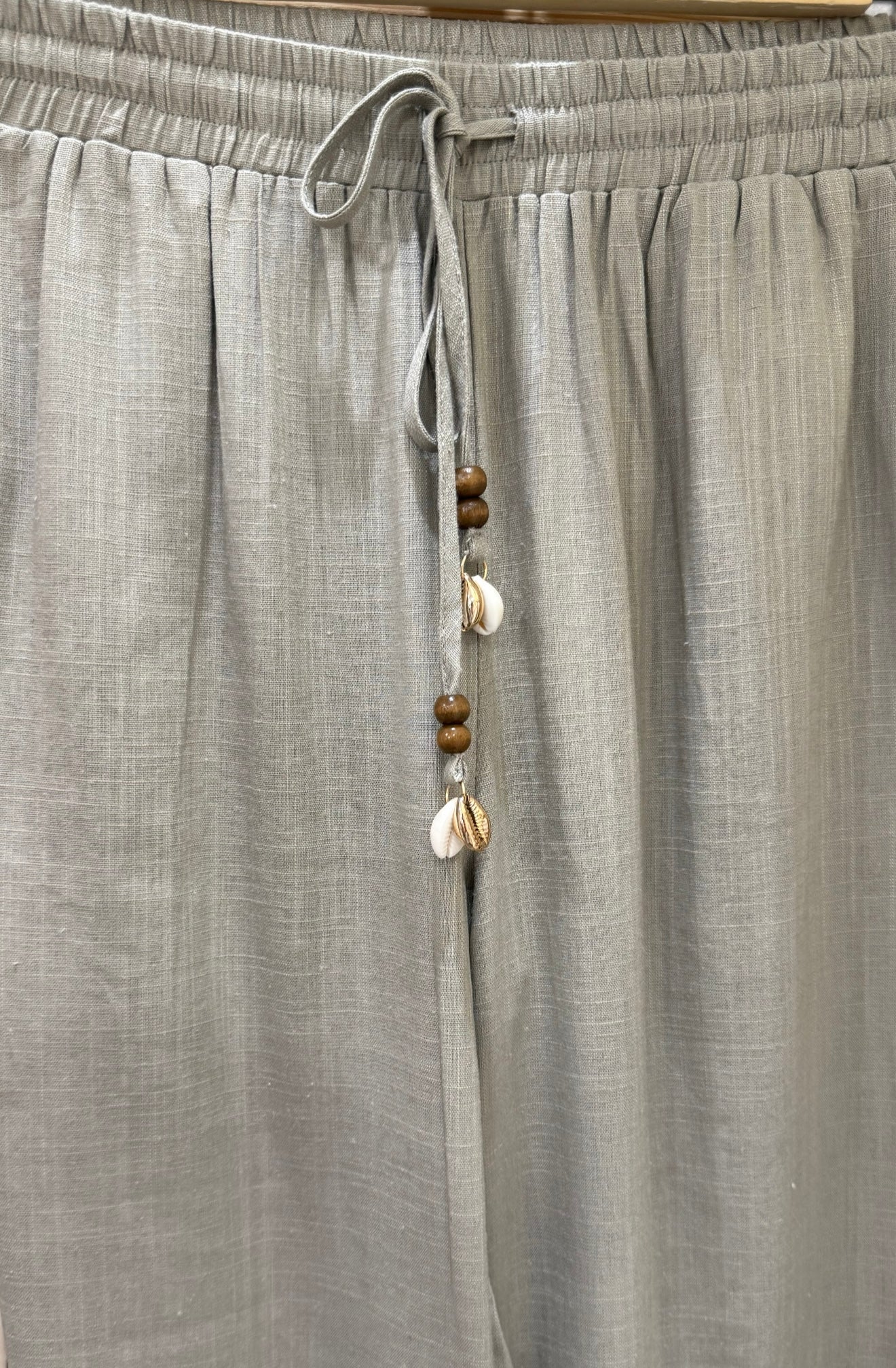 PANTALON LIN ÉCRU