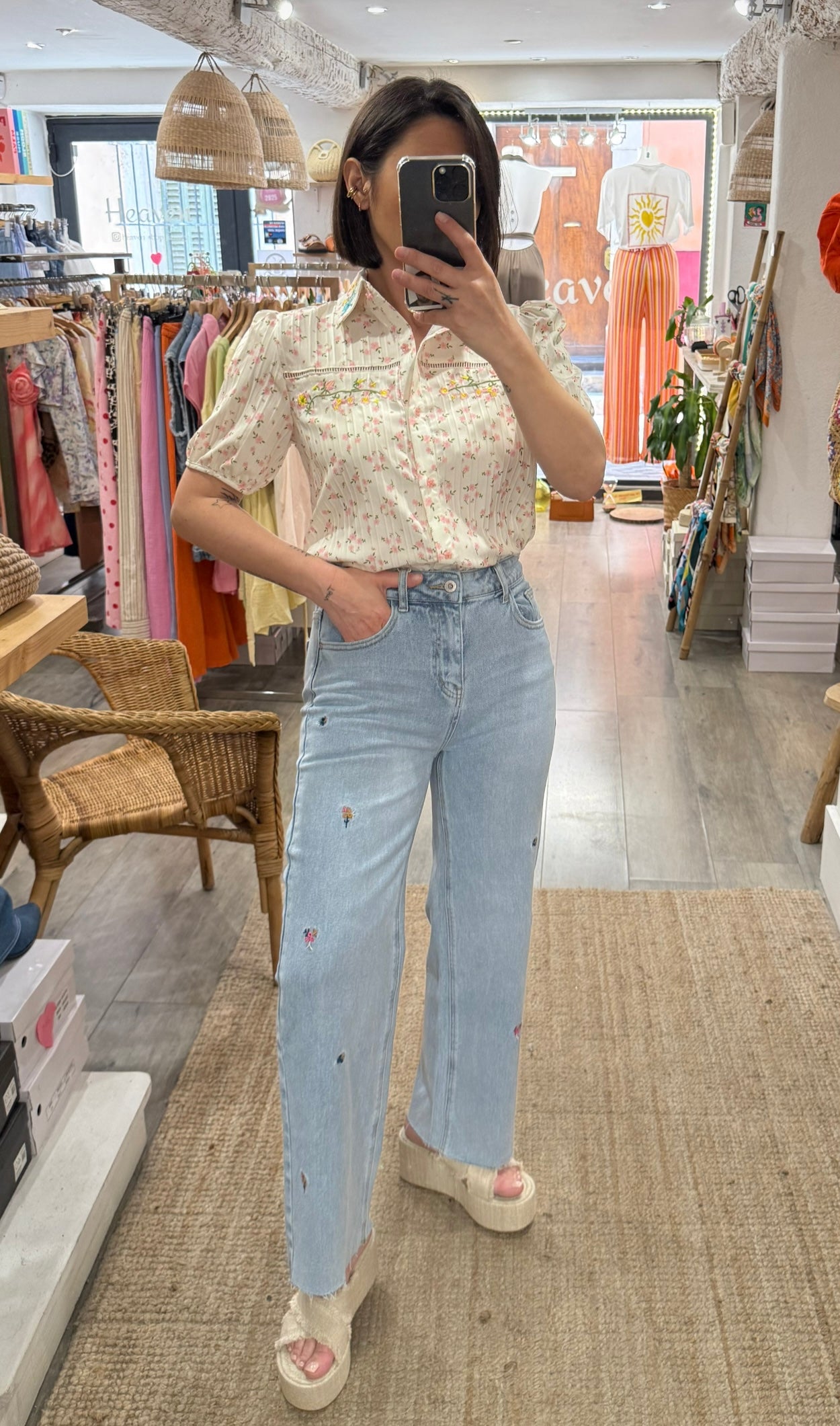 JEANS FLEURS LIBERTY