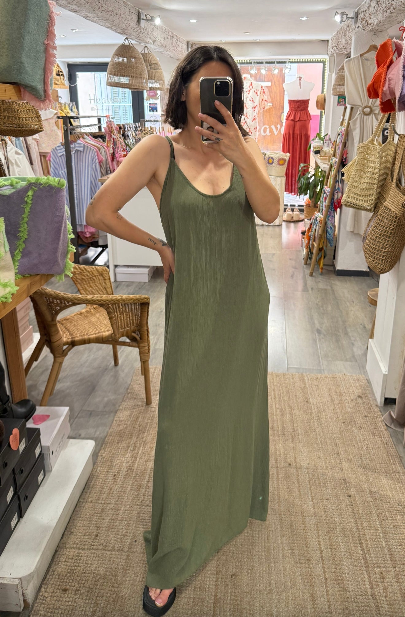 ROBE PERLE DOS KAKI