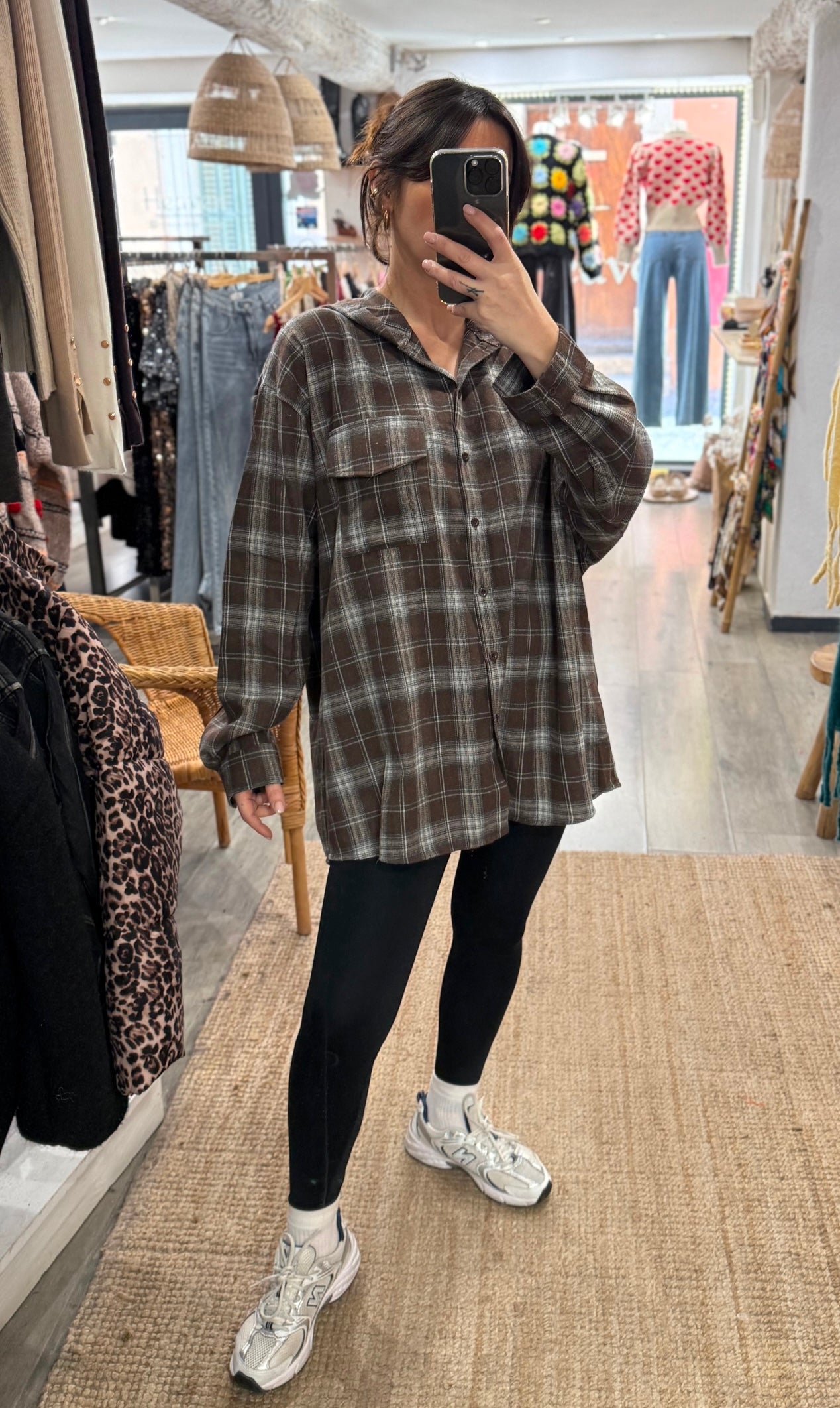CHEMISE À CARREAUX CAPUCHE