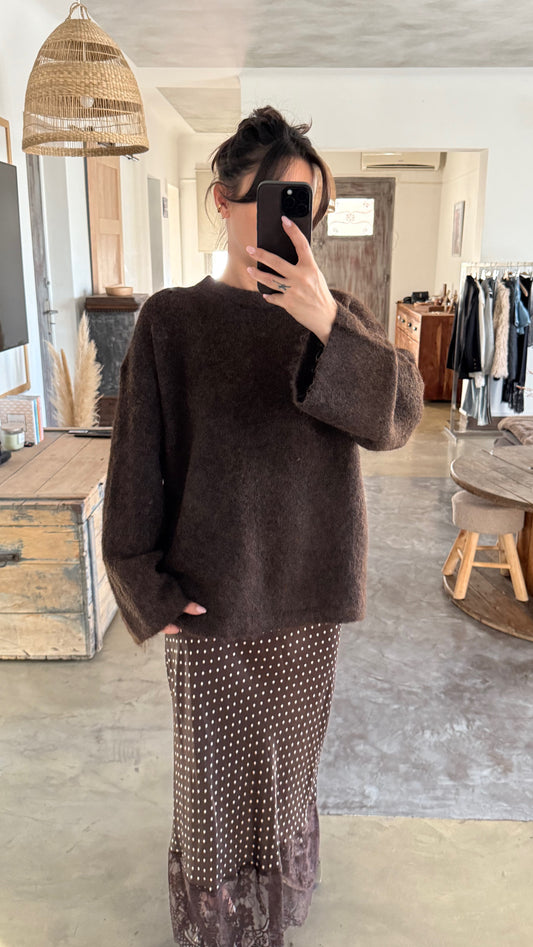PULL OVERSIZE CHOCO