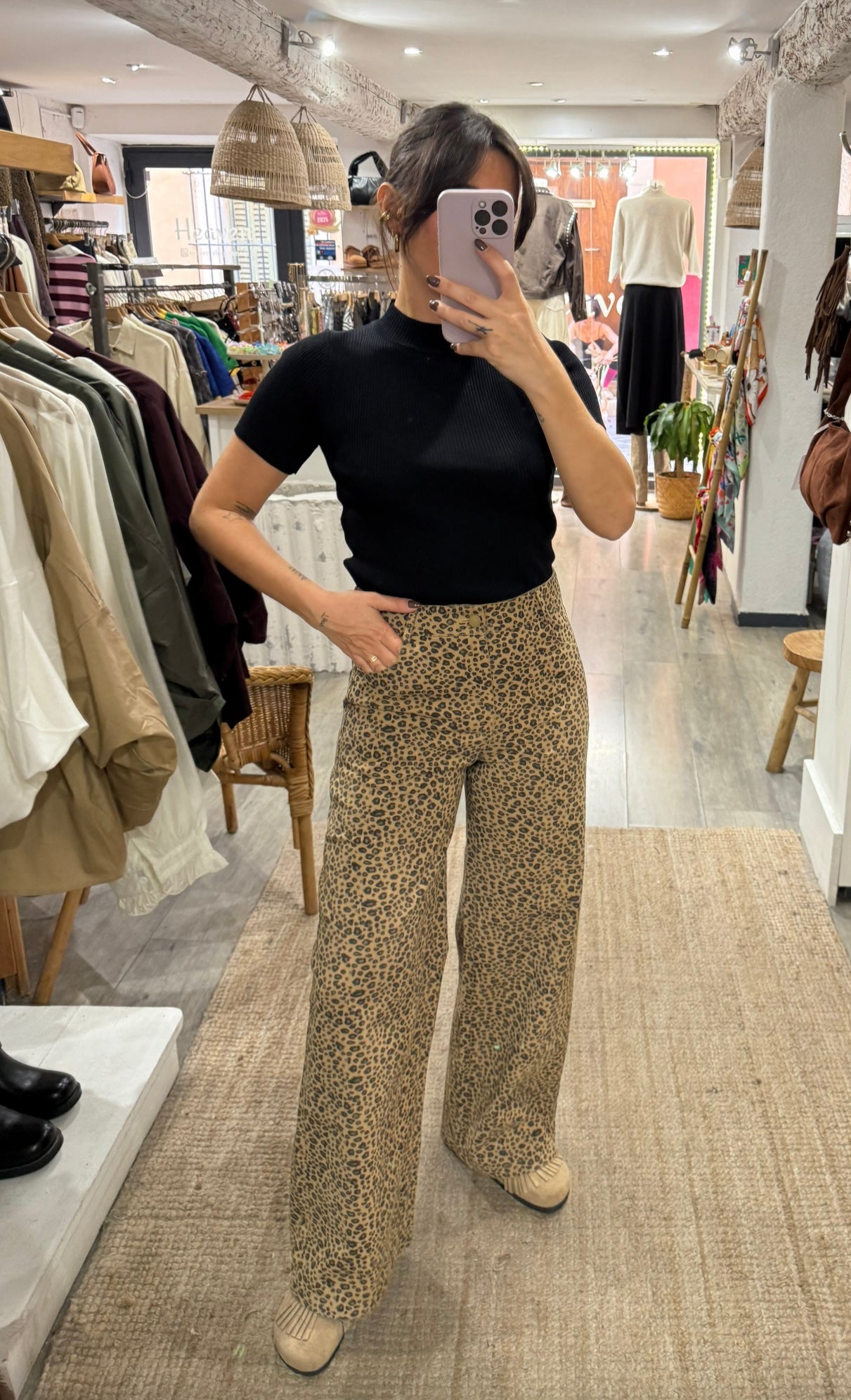 PANTALON ENSEMBLE LÉOPARD « LOVELY »
