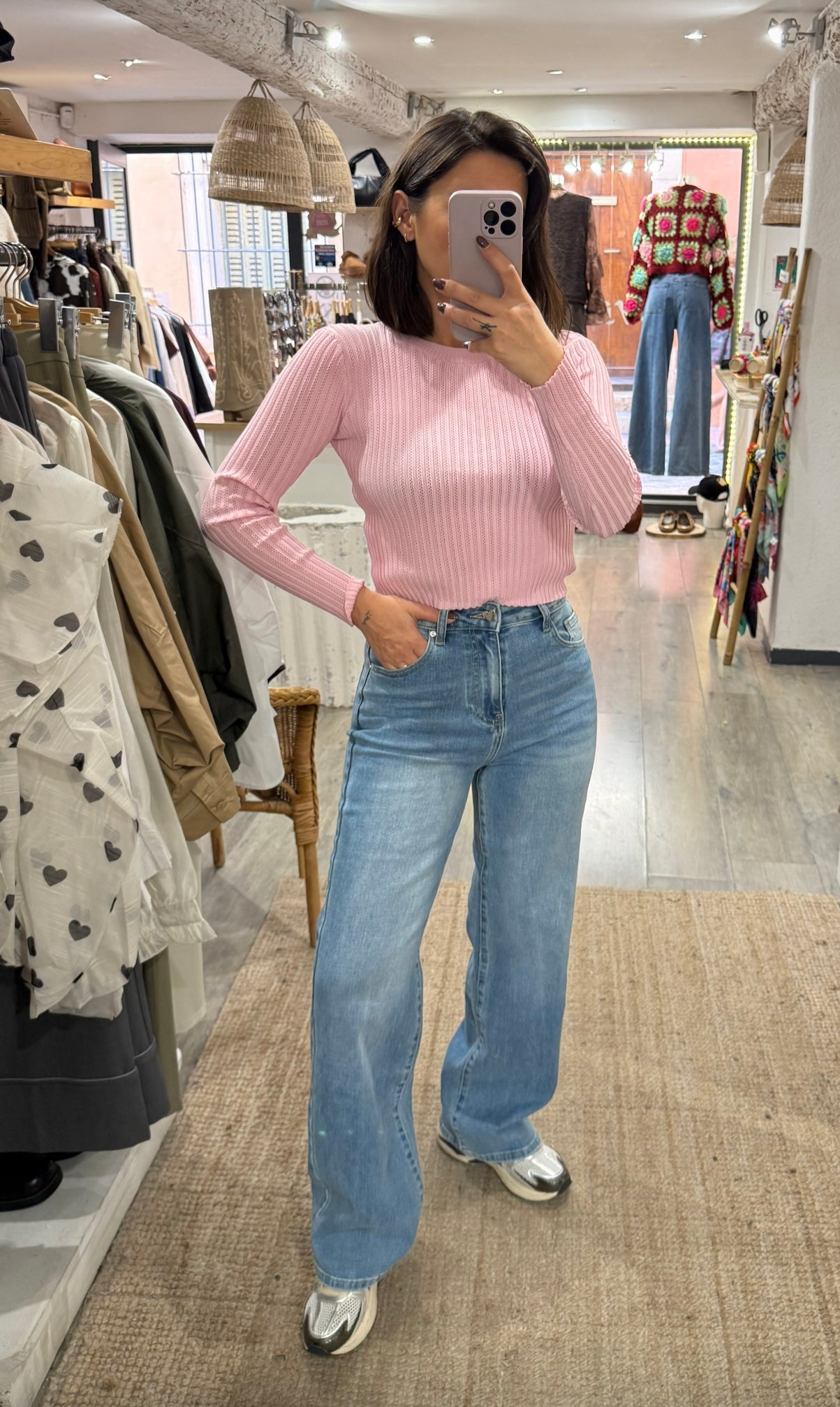 JEANS POCHES CŒUR