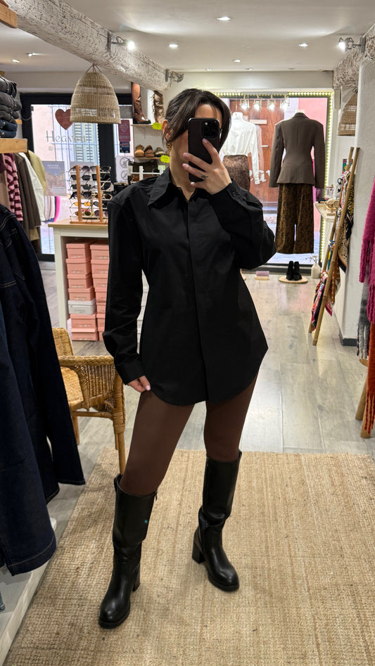 CHEMISE ÉPAULETTES LACET DOS