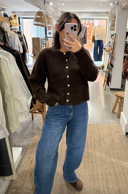 GILET BASIC CHOCO