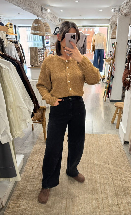 JEANS BARREL NOIR
