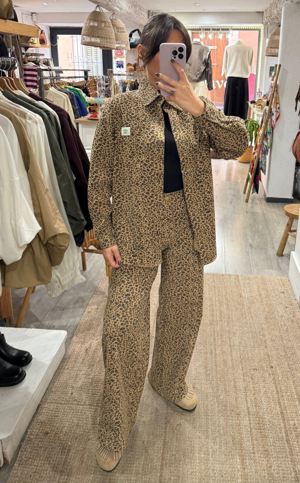 CHEMISE ENSEMBLE LÉOPARD « LOVELY »