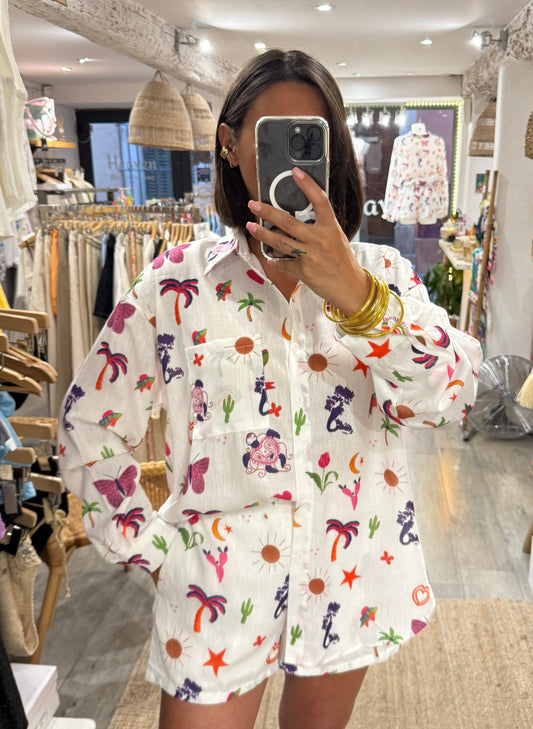 CHEMISE MOTIFS ENSEMBLE