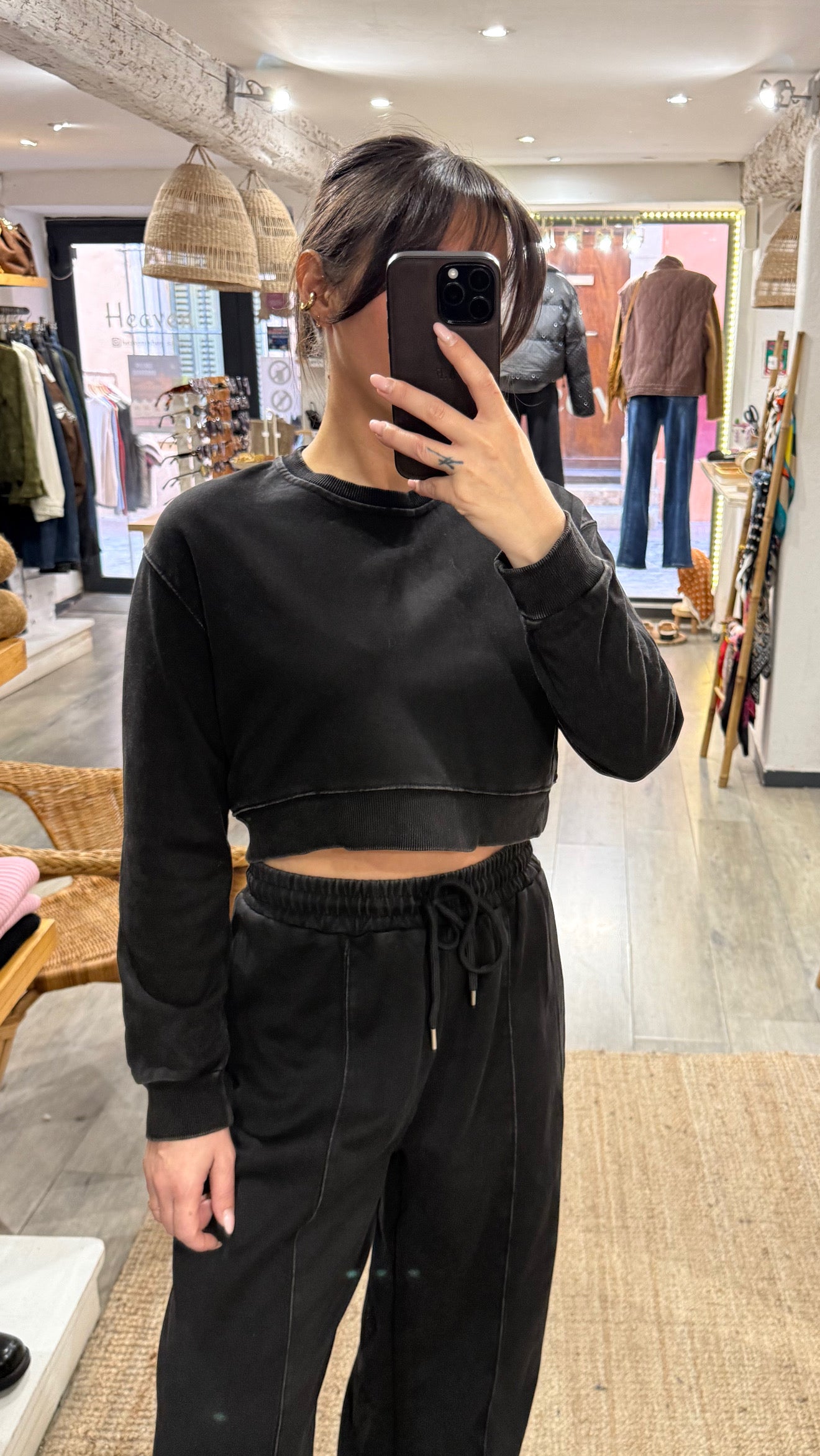 SWEAT ENSEMBLE SURVÊTEMENT NOIR