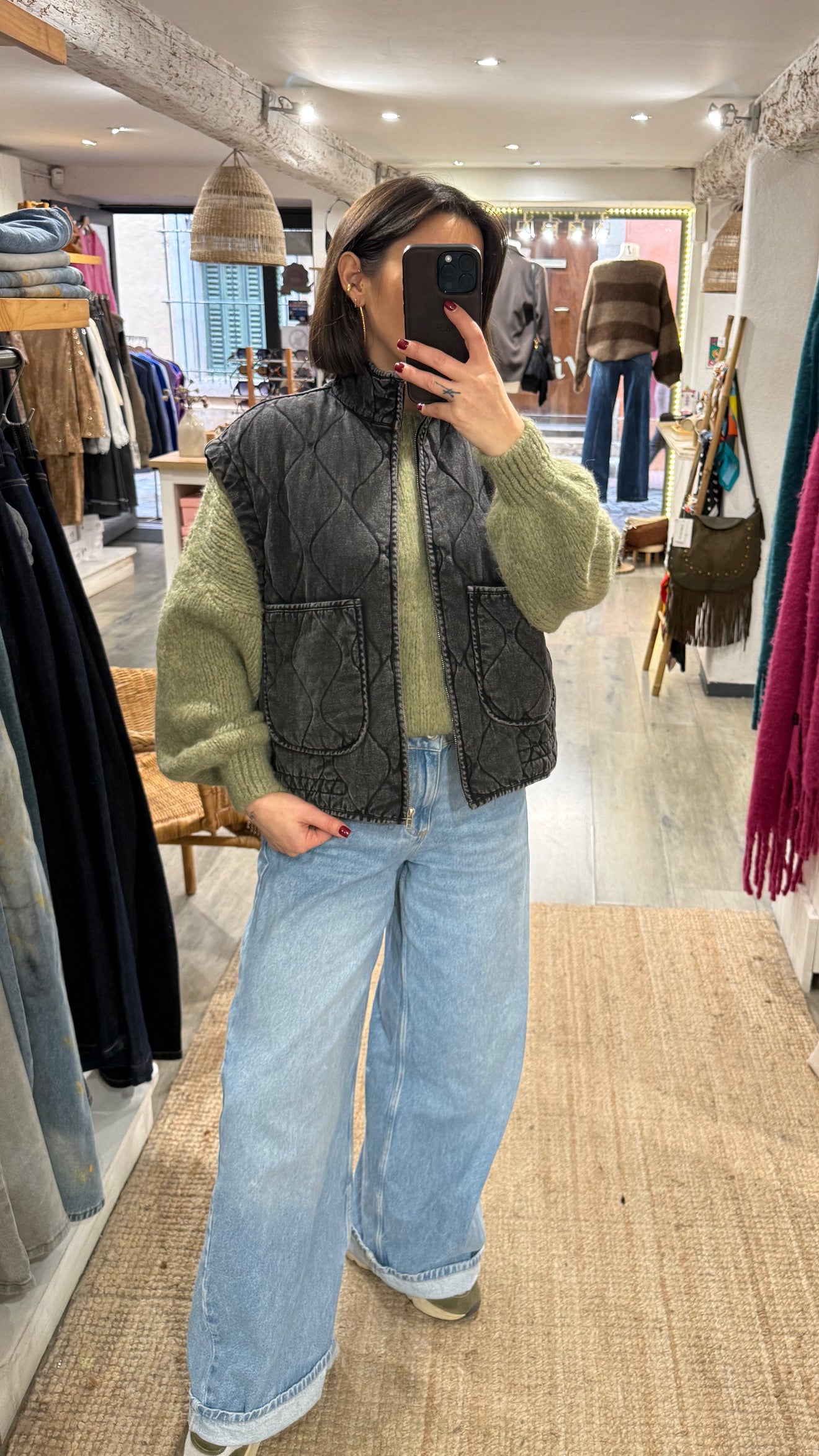 VESTE SANS MANCHES MATELASSÉ