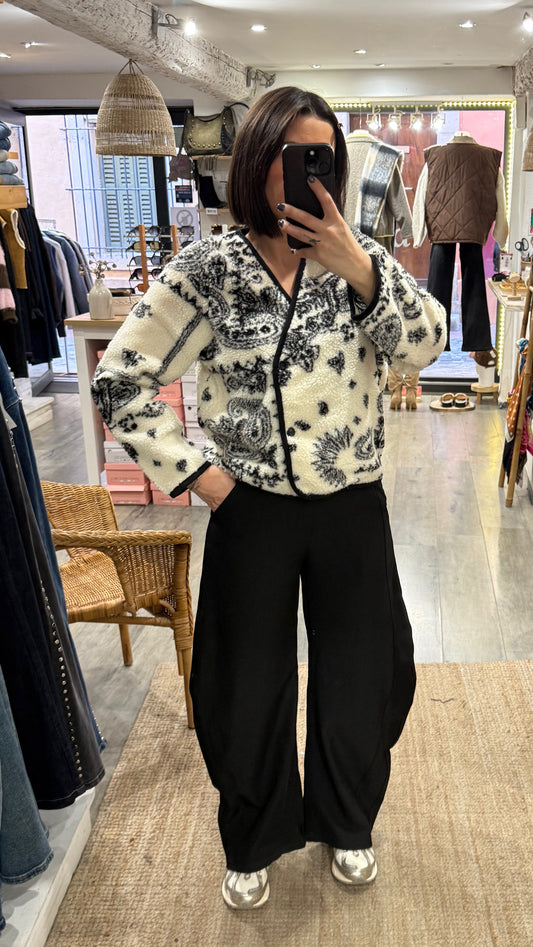 VESTE SHERPA BANDANA