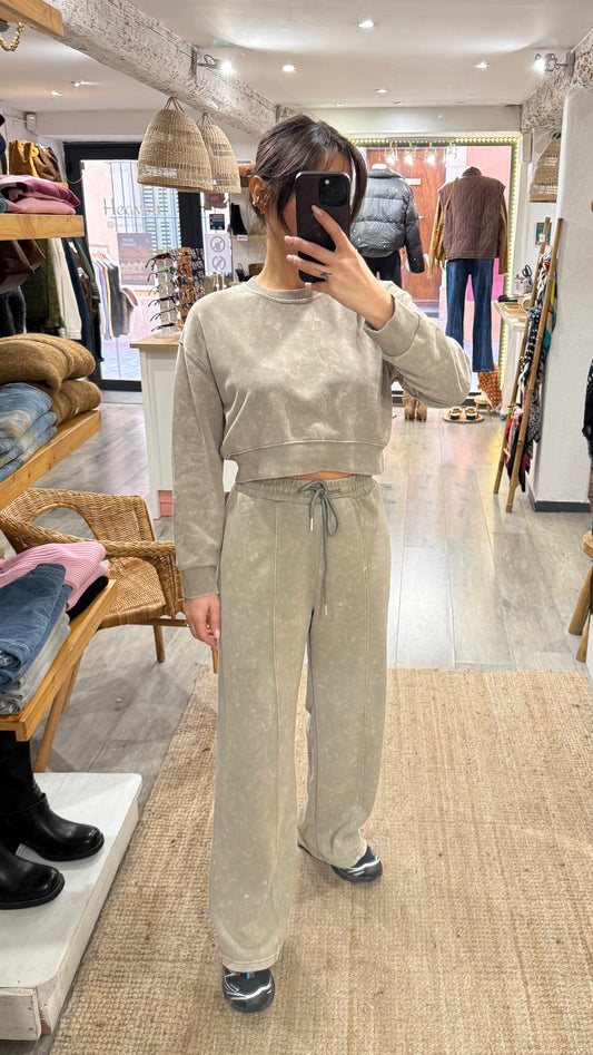 PANTALON ENSEMBLE SURVÊTEMENT KAKI