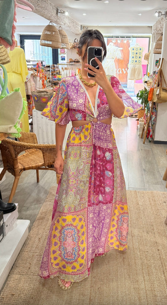 ROBE BOHÈME ÉCHANCRÉE