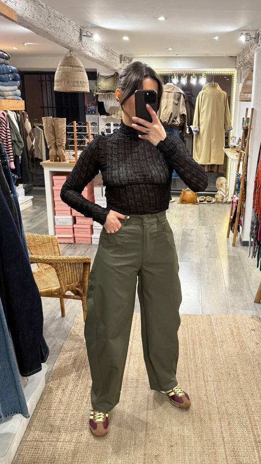 PANTALON BARREL KAKI