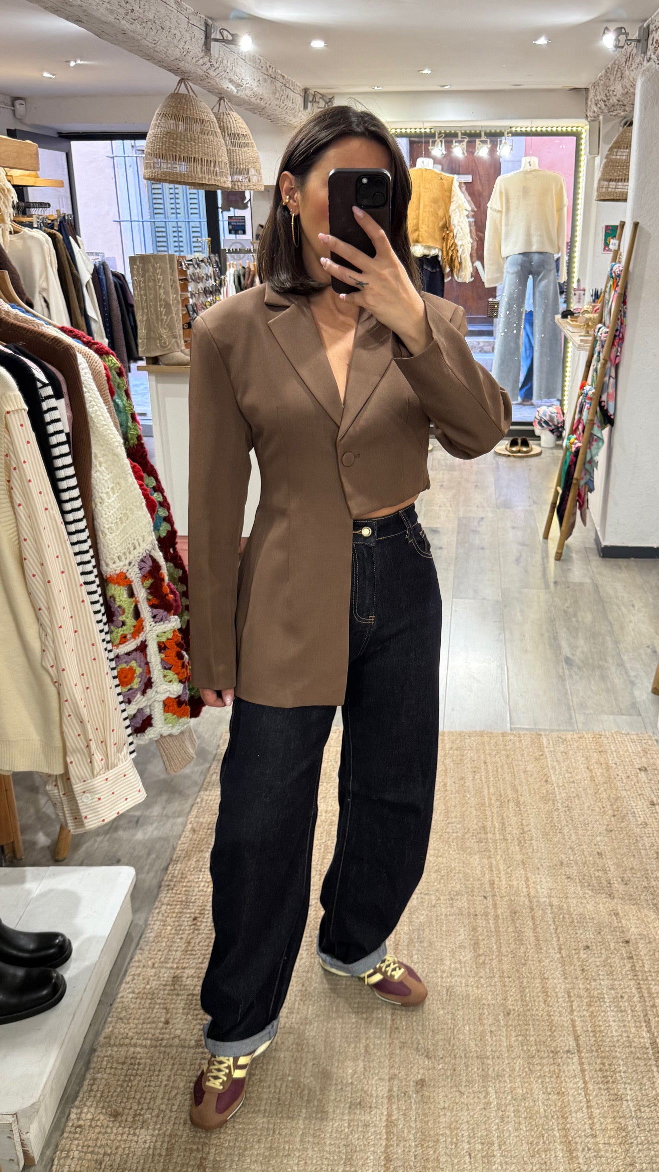 VESTE BLAZER ASYMÉTRIQUE