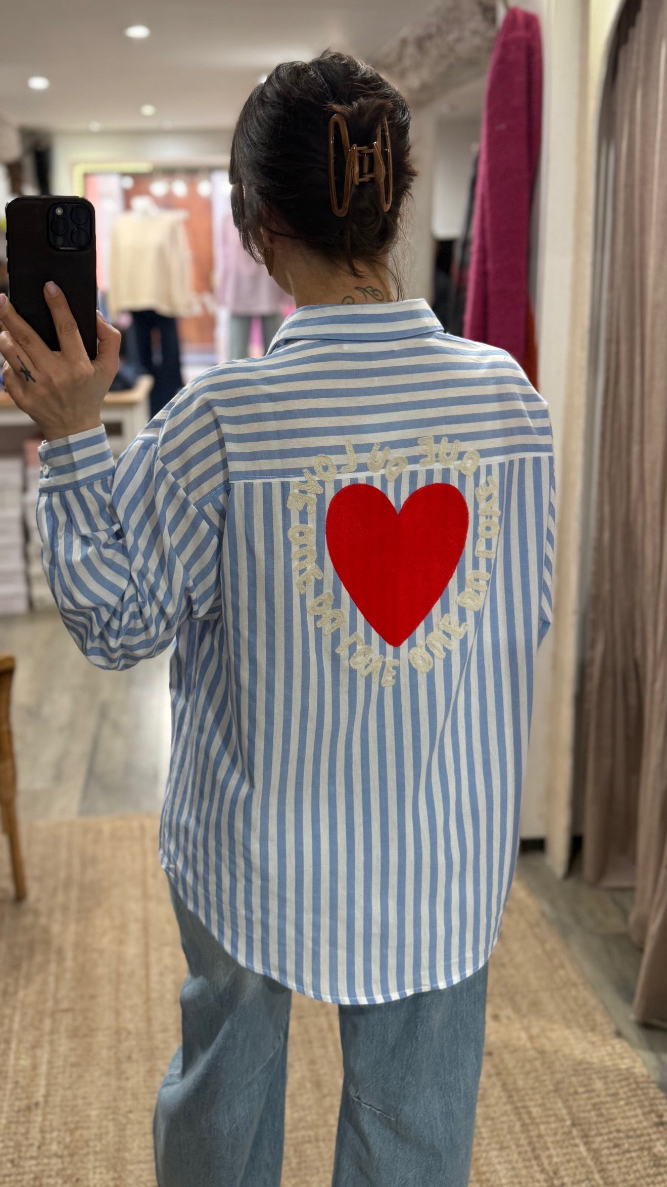 CHEMISE RAYURES « QUE DU LOVE »