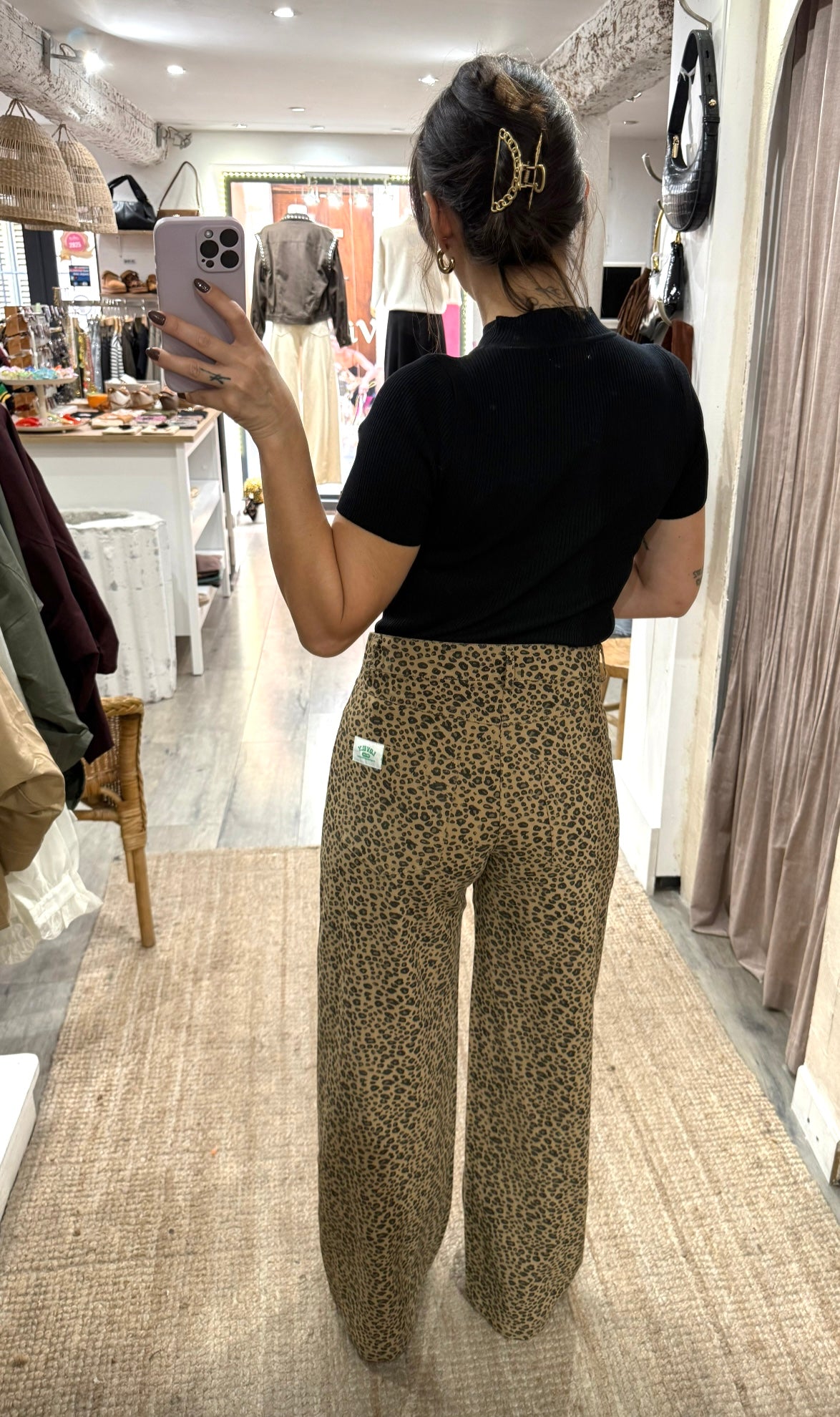 PANTALON ENSEMBLE LÉOPARD « LOVELY »