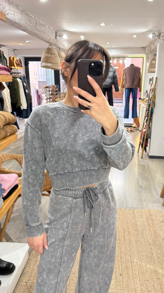 SWEAT ENSEMBLE SURVÊTEMENT GRIS