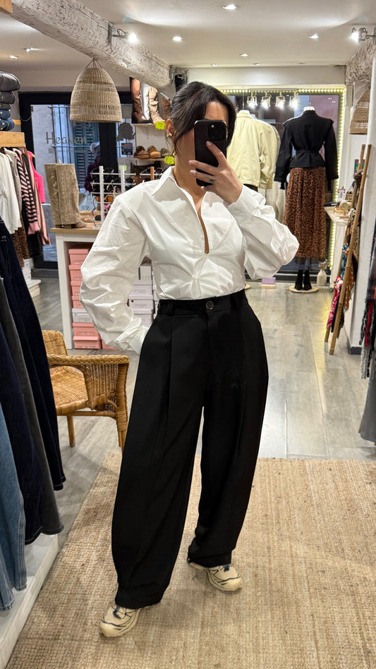 PANTALON NOIR LARGE