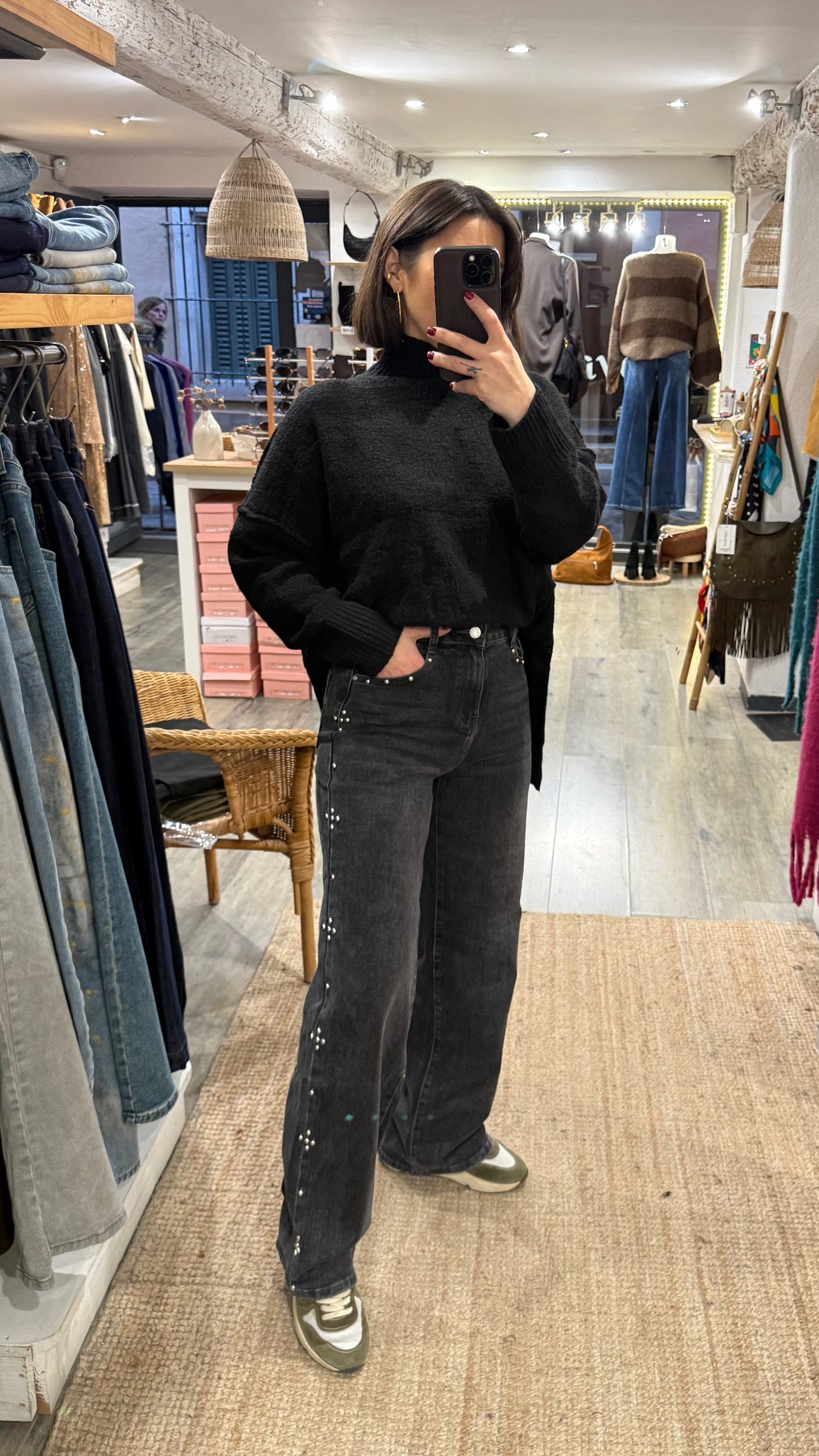 JEANS CLOUS WIDE LEG