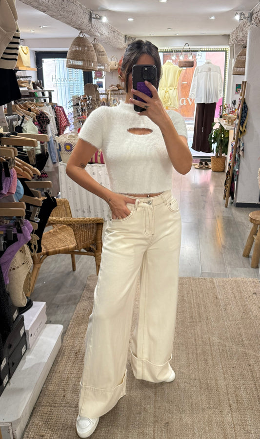 JEANS REVERS BEIGE