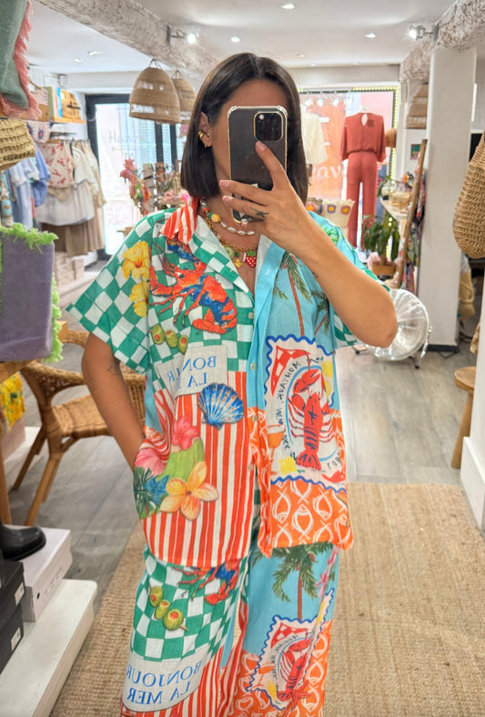 CHEMISE ENSEMBLE HOMARD