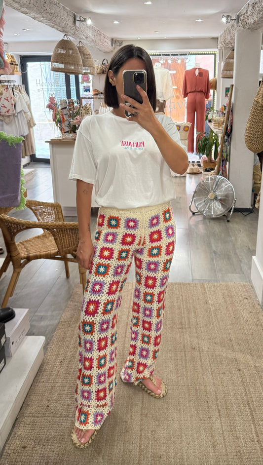 PANTALON AU CROCHET