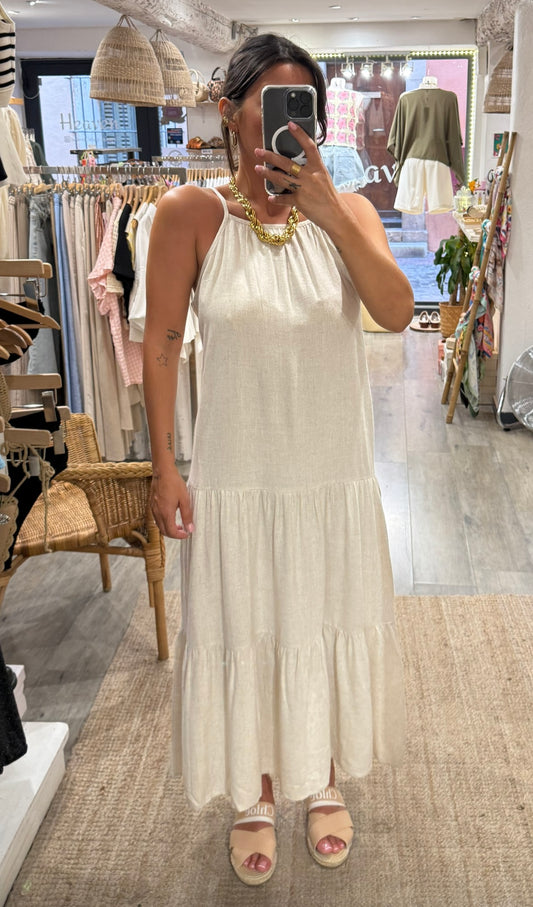 ROBE BEIGE LIN