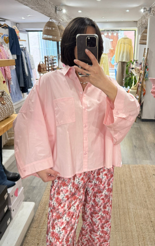 CHEMISE ROSE BASIC