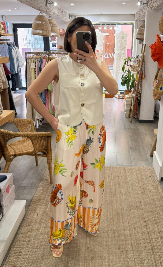 PANTALON FLUIDE IMPRIMÉ