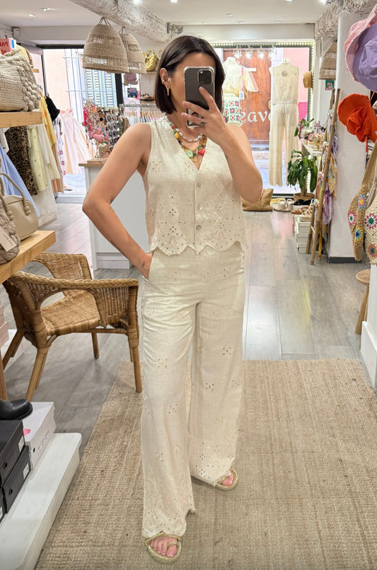 PANTALON BRODÉE D’ENSEMBLE