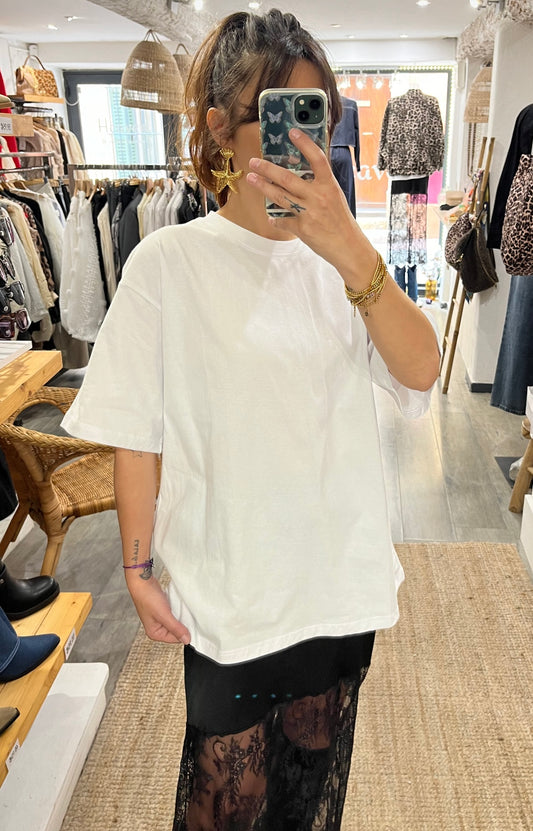 Tee shirt blanc oversize