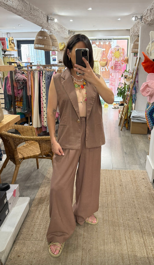 PANTALON D’ENSEMBLE CHOCO