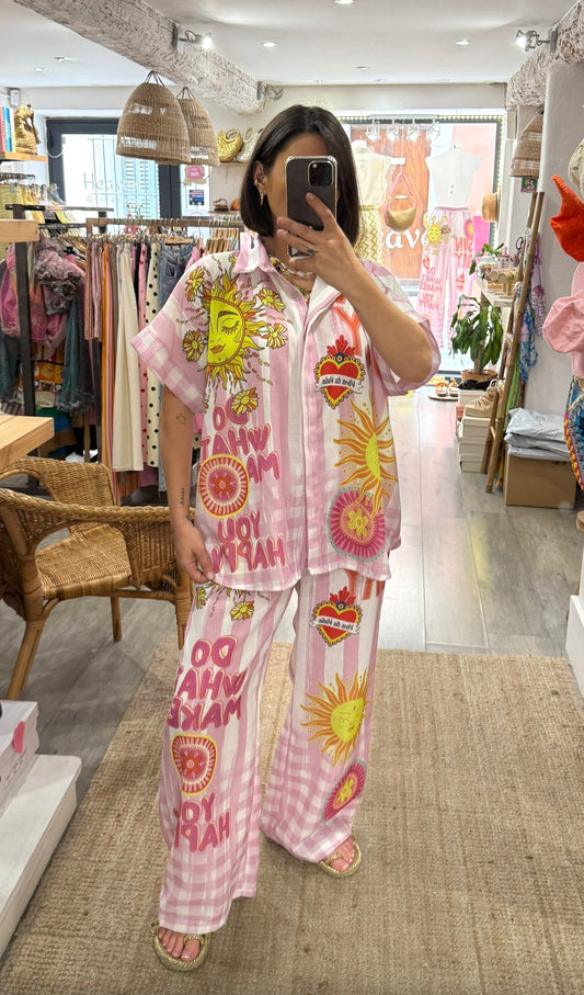 PANTALON SOLEIL ROSE D’ENSEMBLE