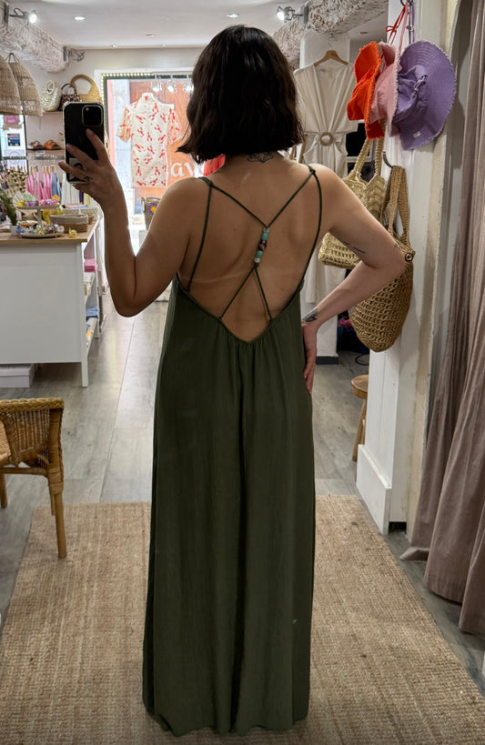 ROBE PERLE DOS KAKI