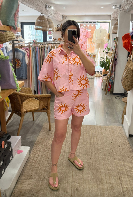 SHORT SOLEIL ROSE/ORANGE D’ENSEMBLE