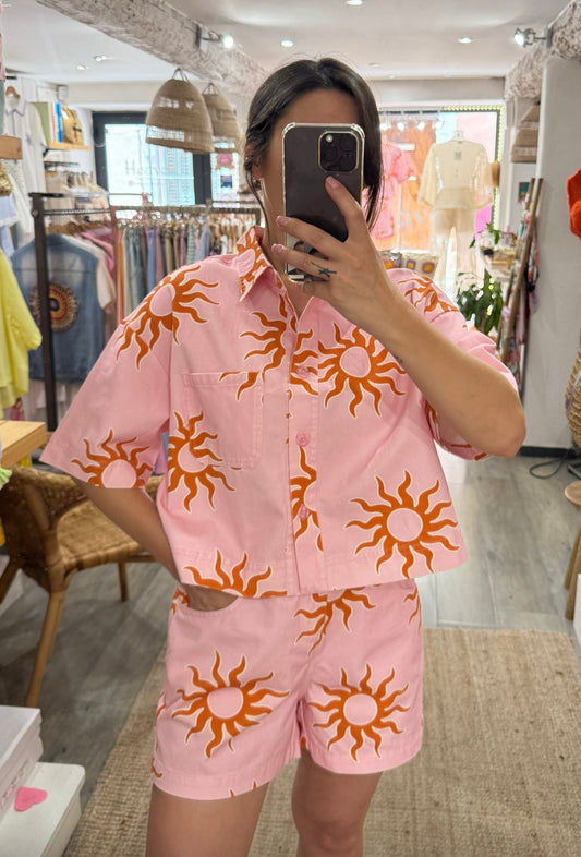 CHEMISE SOLEIL ROSE/ORANGE D’ENSEMBLE