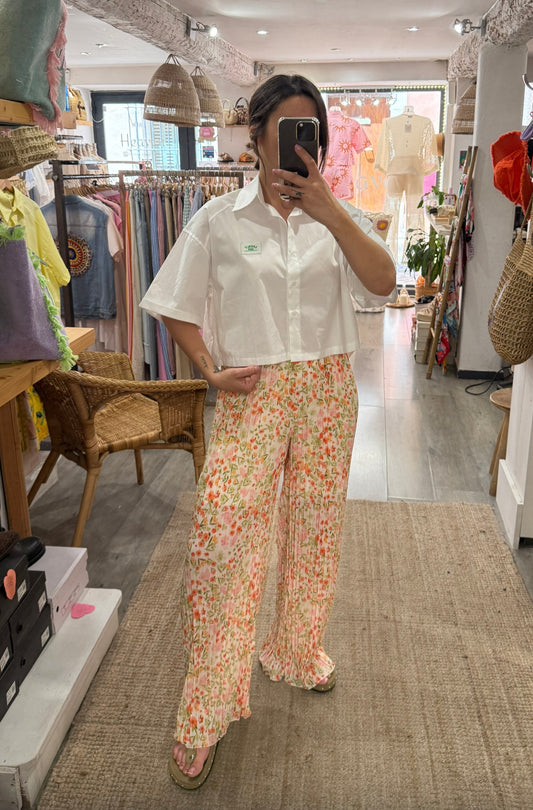 PANTALON FLUIDE FLEURIE