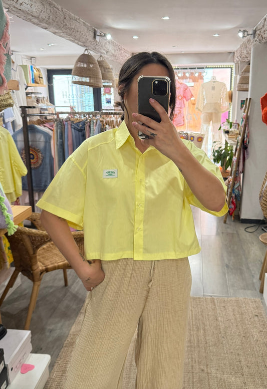 CHEMISE « LOVELY » JAUNE